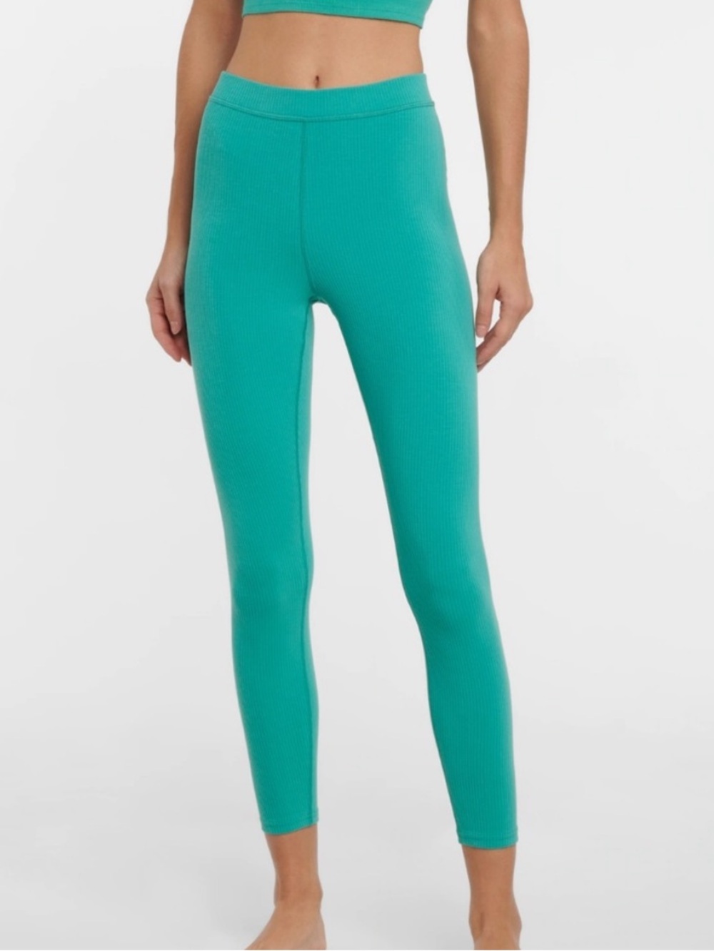 ALO YOGA Blissful High Waist 7/8 Legging Ocean Teal Women’s Size Small